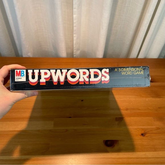 Deadstock VTG Sealed 1980s UPWORDS A 3 Dimensional Word Game Milton Bradley Comp - Picture 8 of 15